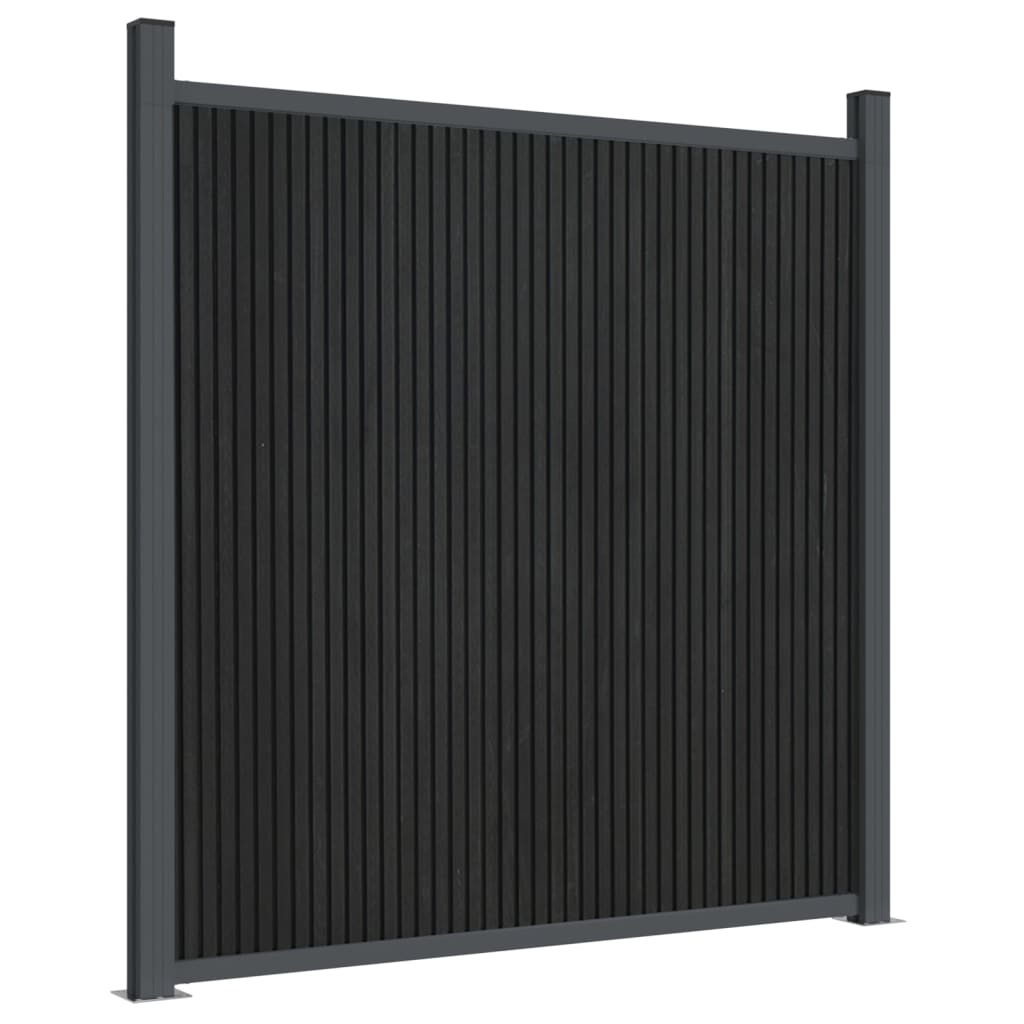 VidaXL Panneau de clôture 180x186 cm HKC gris