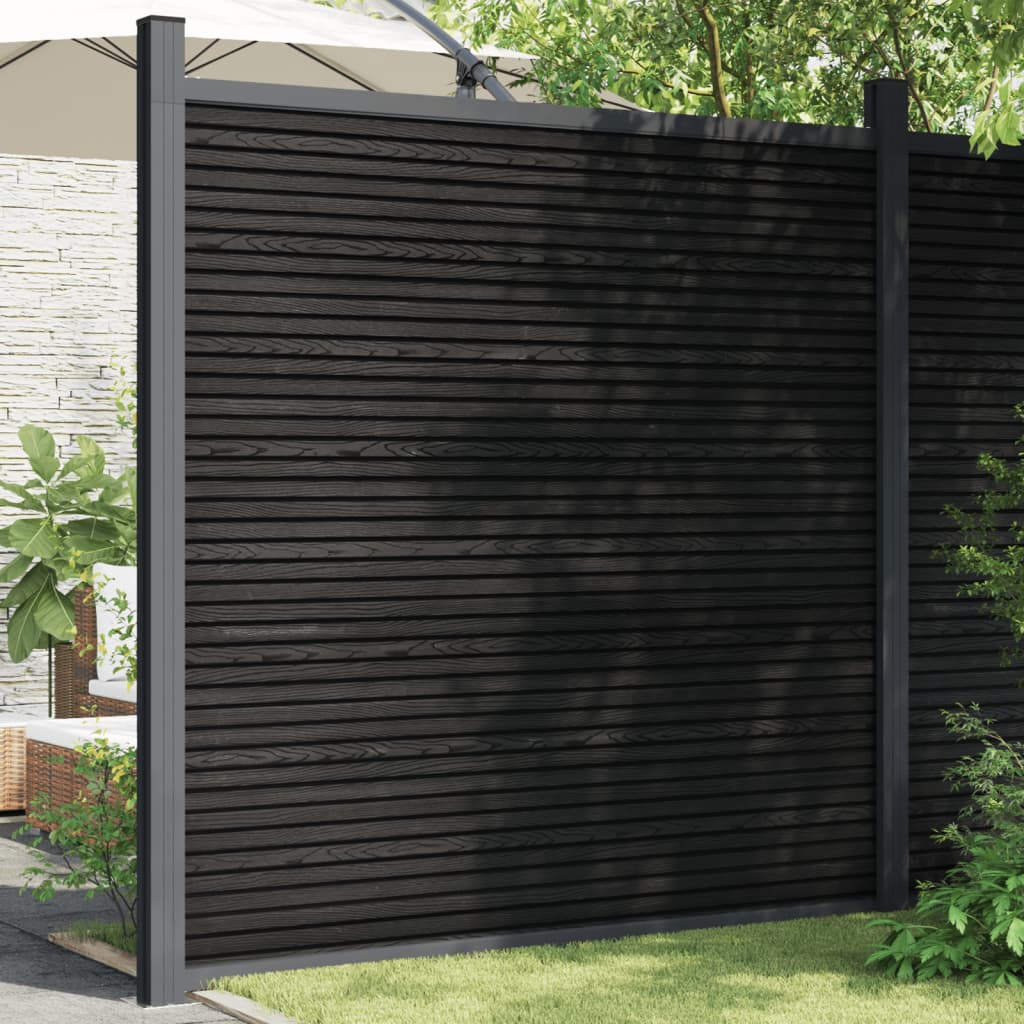 VidaXL Panneau de clôture 180x186 cm HKC gris