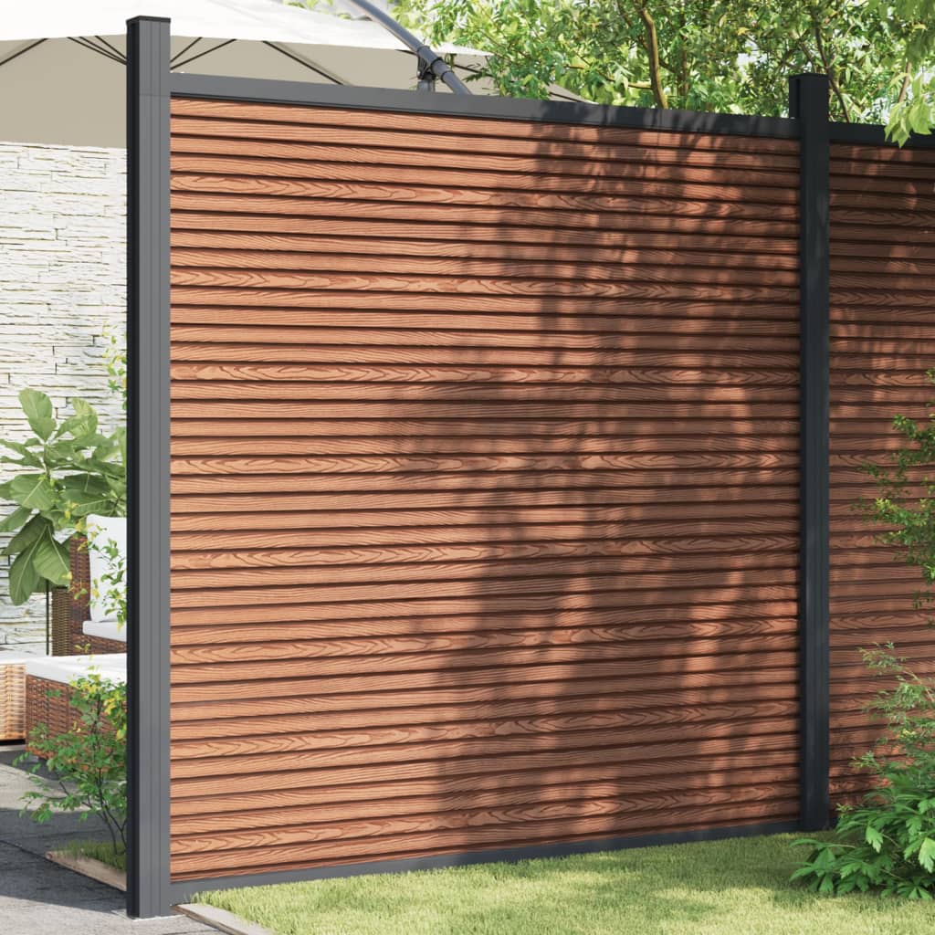 VidaXL Panneau de clôture 180x186 cm HKC marron