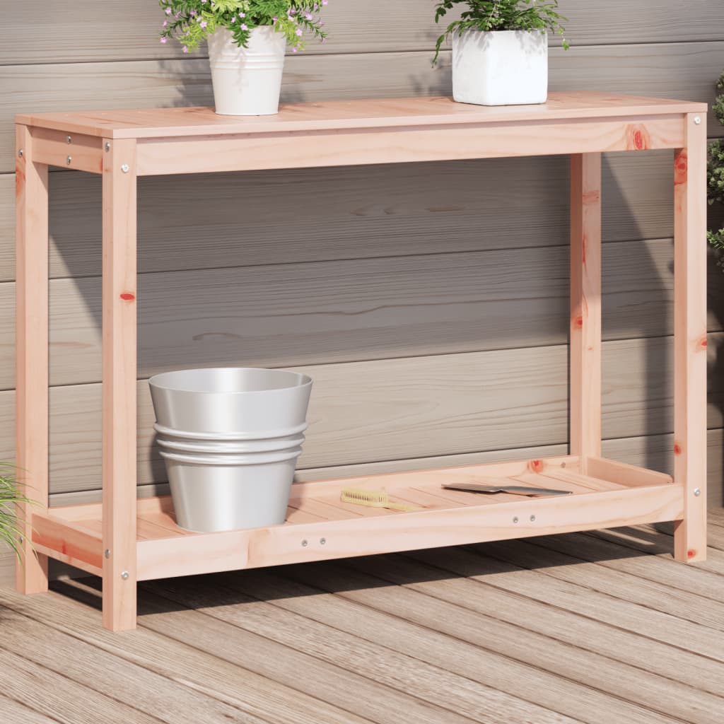 Vidaxx table d'empotage avec étagère 108x35x75 cm bois de Douglas massif