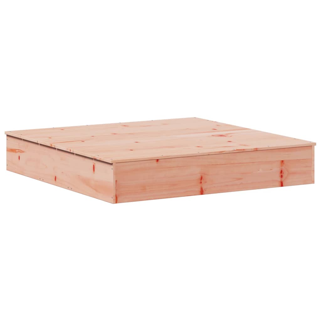 VidaXL bac à sable avec couvercle 111x111x19,5 cm bois de Douglas massif