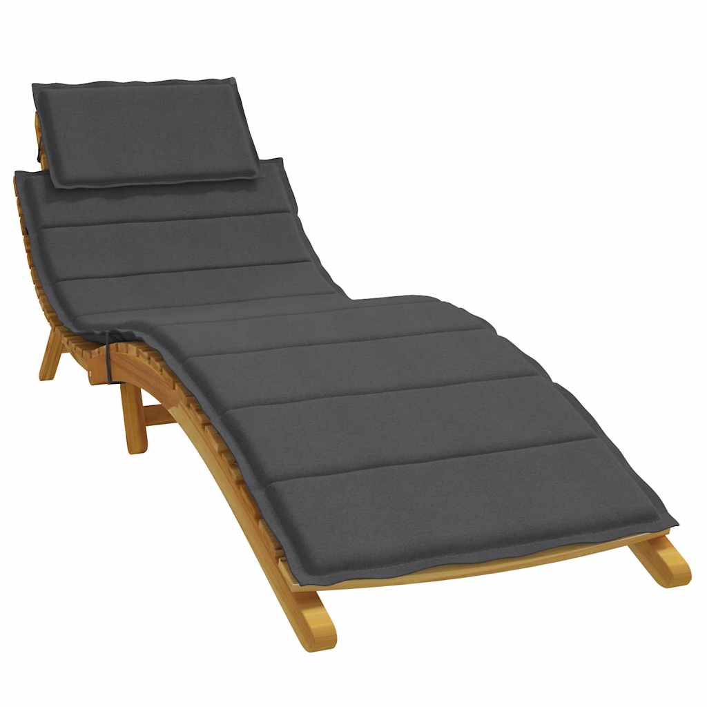 Vidaxx coussin de transat 186x58x4 cm tissu, anthracite mélangé
