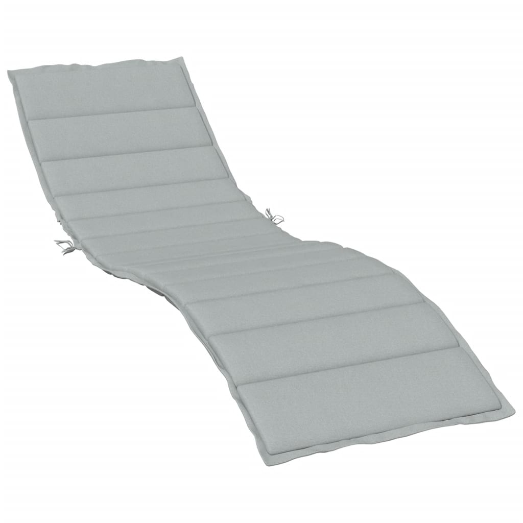 Vidaxx coussin de transat 200x60x4 cm tissu mélangé gris clair