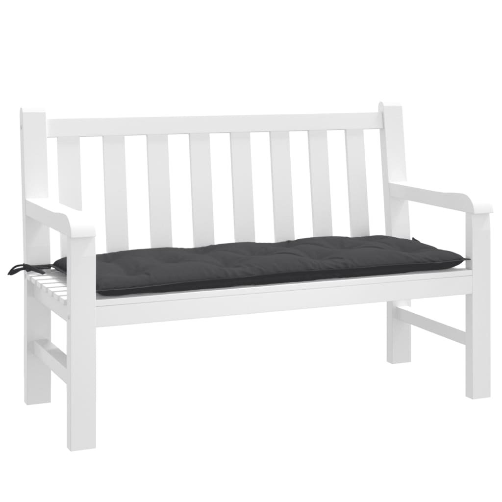 Vidaxx coussin de banc de jardin 120x50x7 cm tissu mélangé anthracite