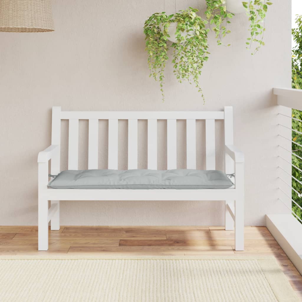Vidaxx coussin de banc de jardin 120x50x7 cm tissu mélangé gris clair