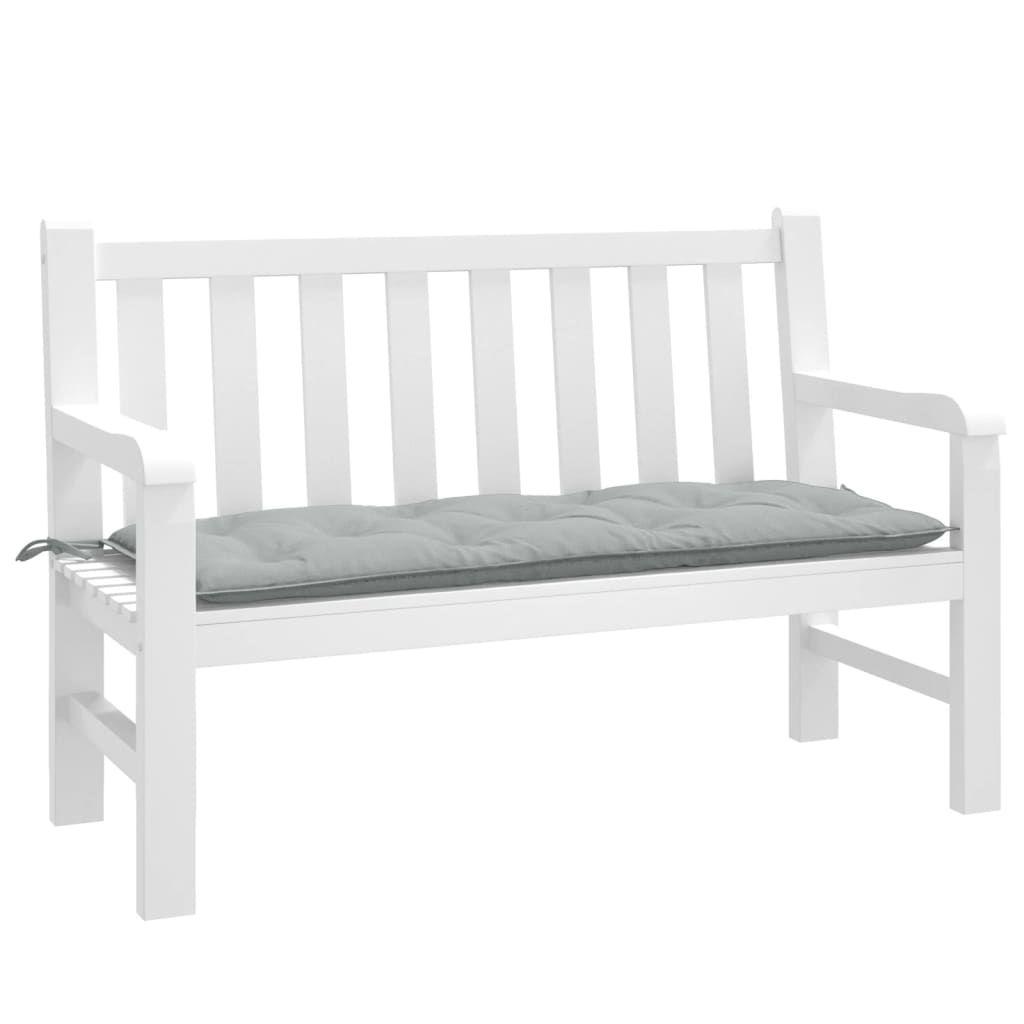 Vidaxx coussin de banc de jardin 120x50x7 cm tissu mélangé gris clair