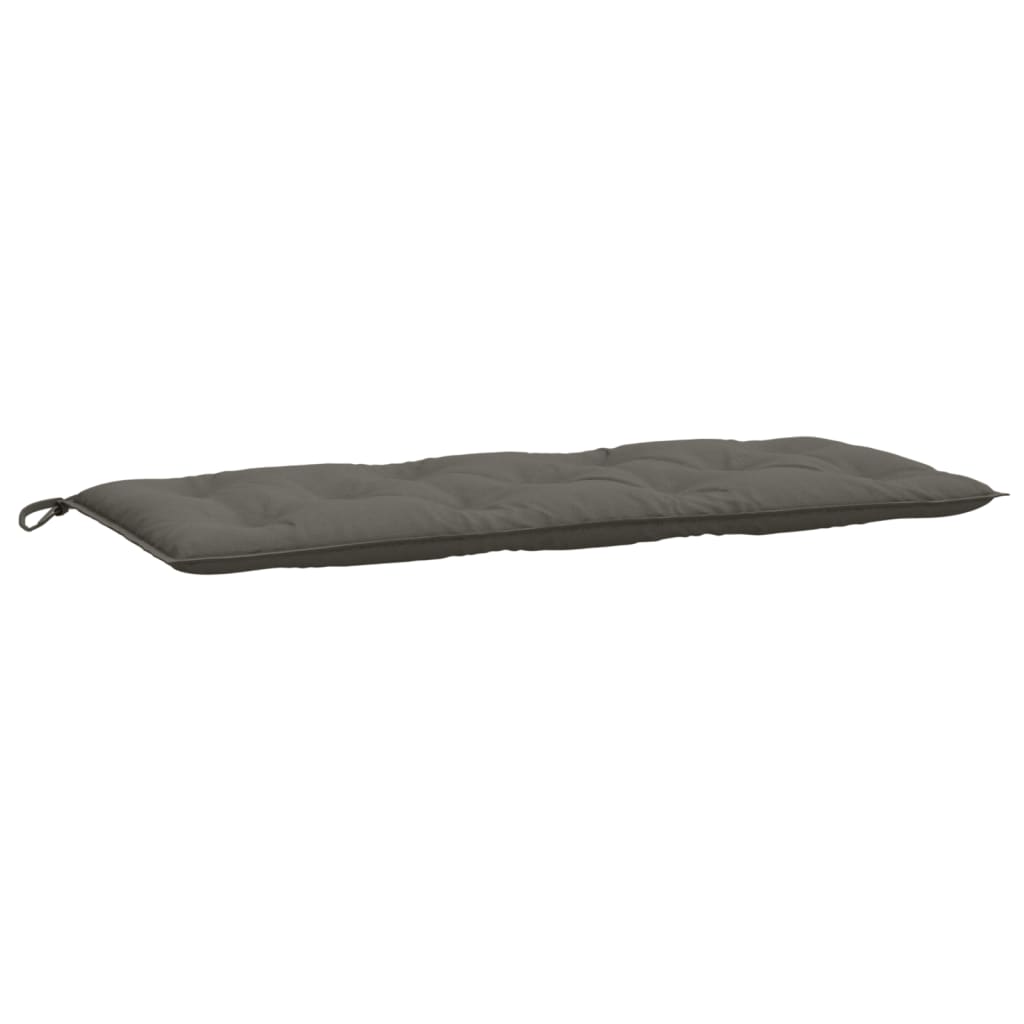 Vidaxx coussin de banc de jardin 120x50x7 cm tissu, gris foncé mélangé