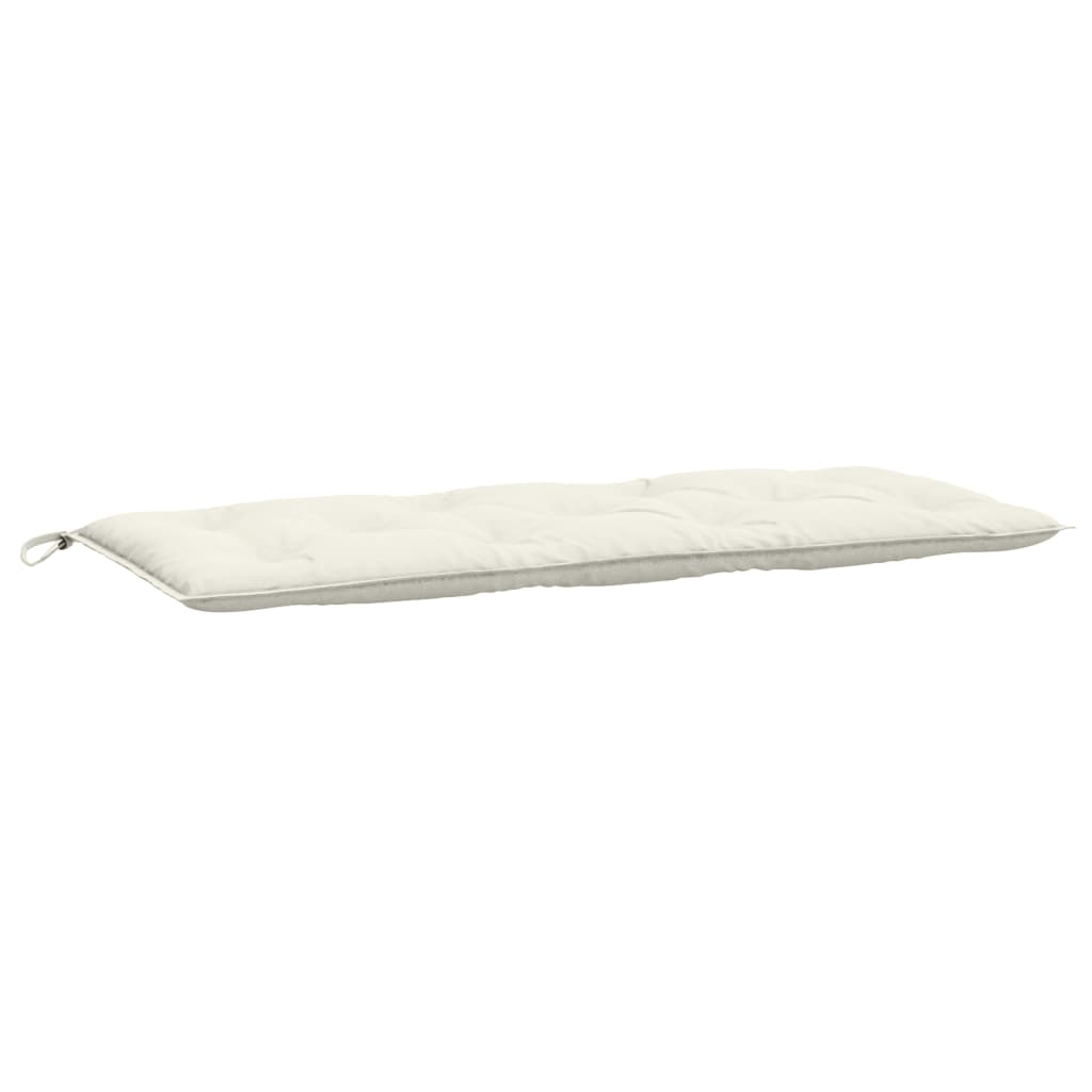 VidaXL coussin de banc de jardin 120x50x7 cm tissu mélangé crème