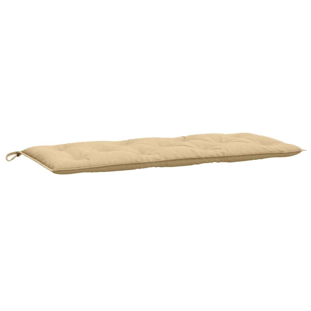 VidaXL coussin de banc de jardin 120x50x7 cm tissu mélangé beige