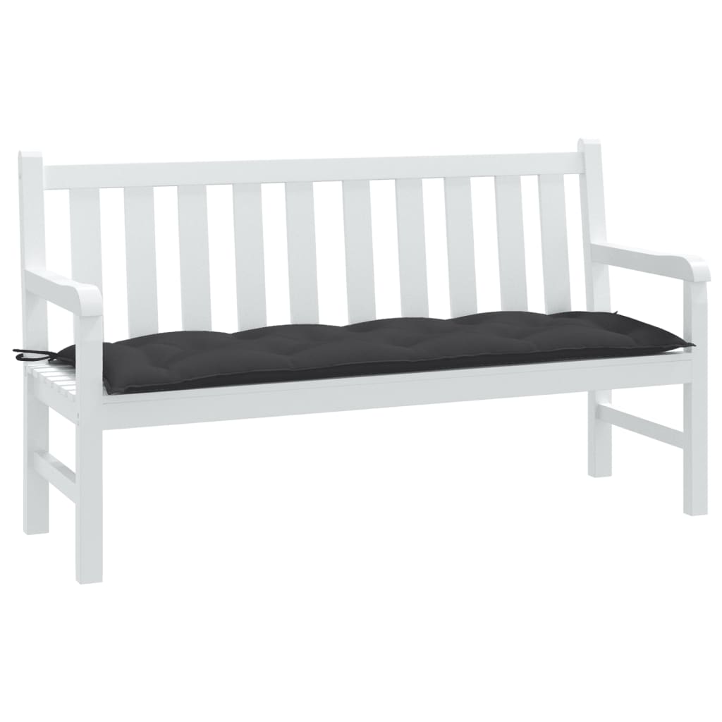 VidaXL coussin de banc de jardin 150x50x7 cm tissu, mélange anthracite