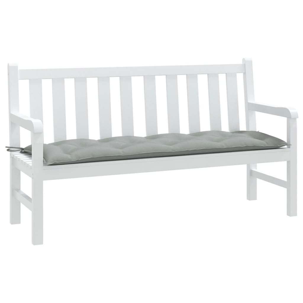 Vidaxx coussin de banc de jardin 150x50x7 cm tissu mélangé gris clair