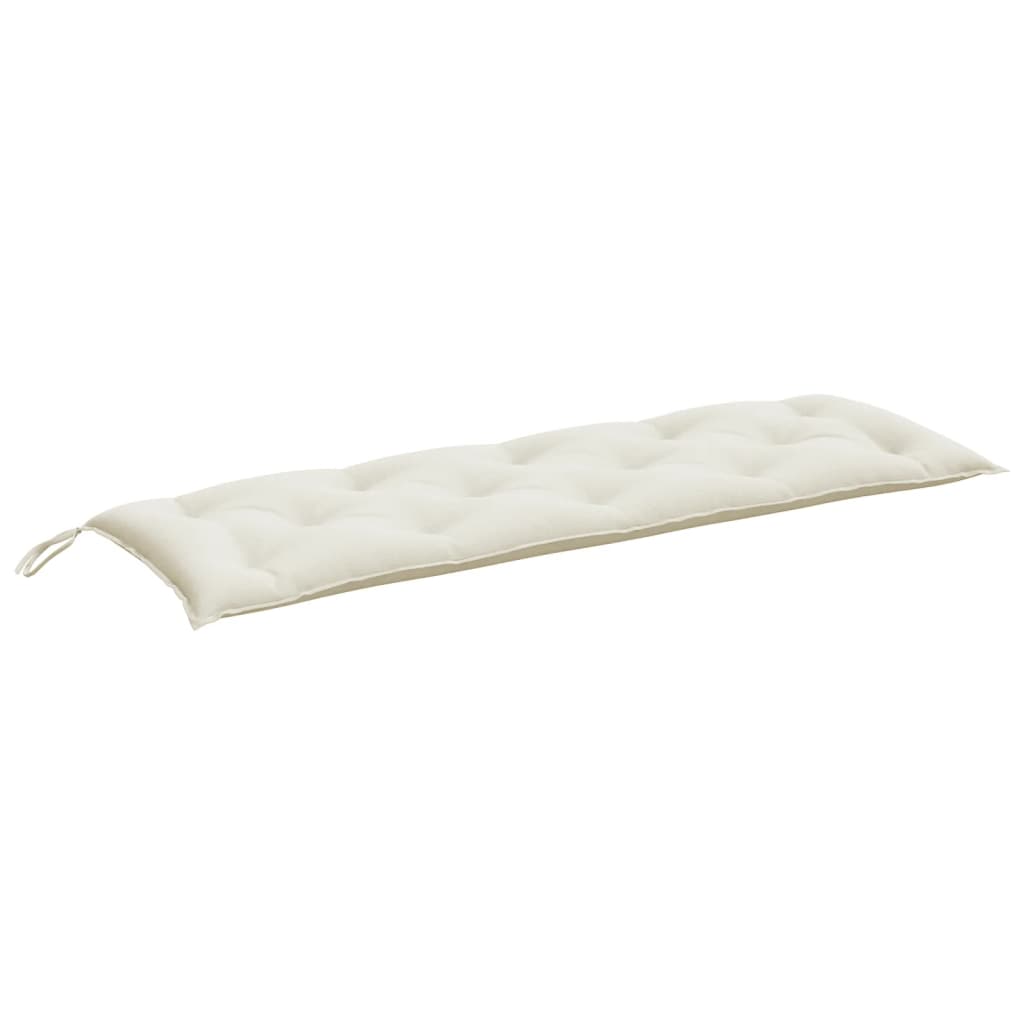 VidaXL coussin de banc de jardin 150x50x7 cm tissu mélangé crème