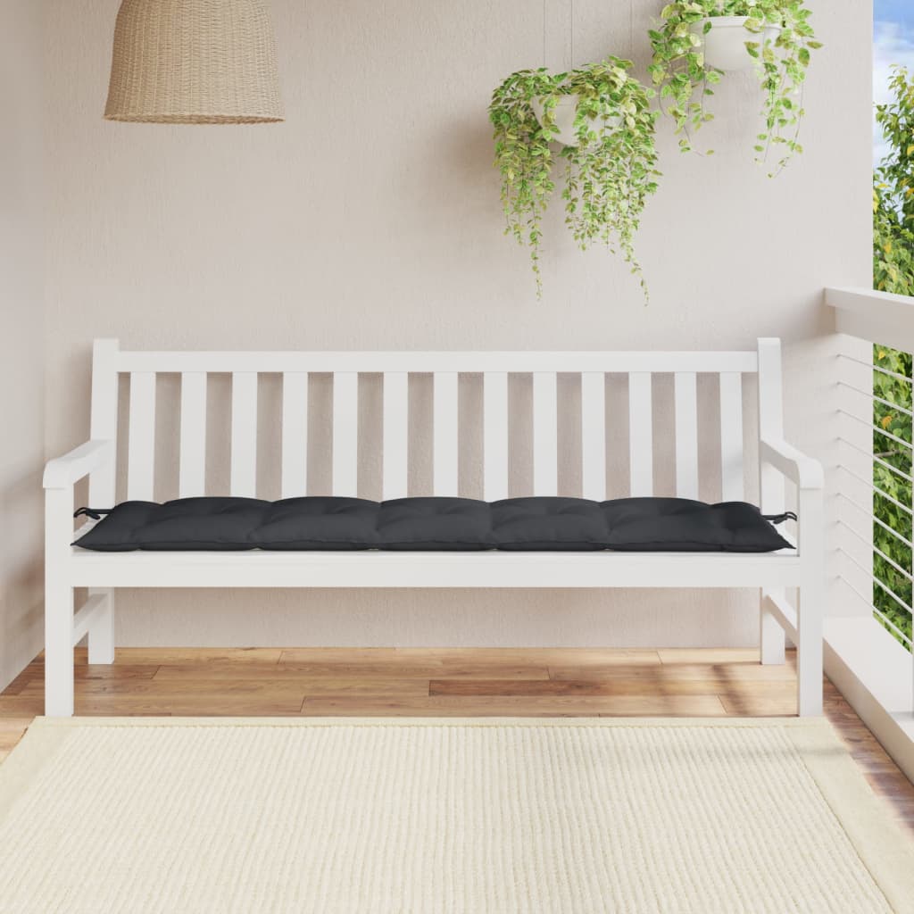 Vidaxx coussin de banc de jardin 180x50x7 cm tissu mélangé anthracite