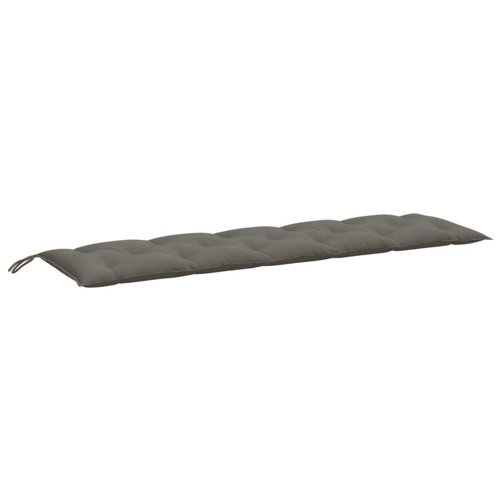Vidaxx coussin de banc de jardin 180x50x7 cm tissu mélangé gris foncé
