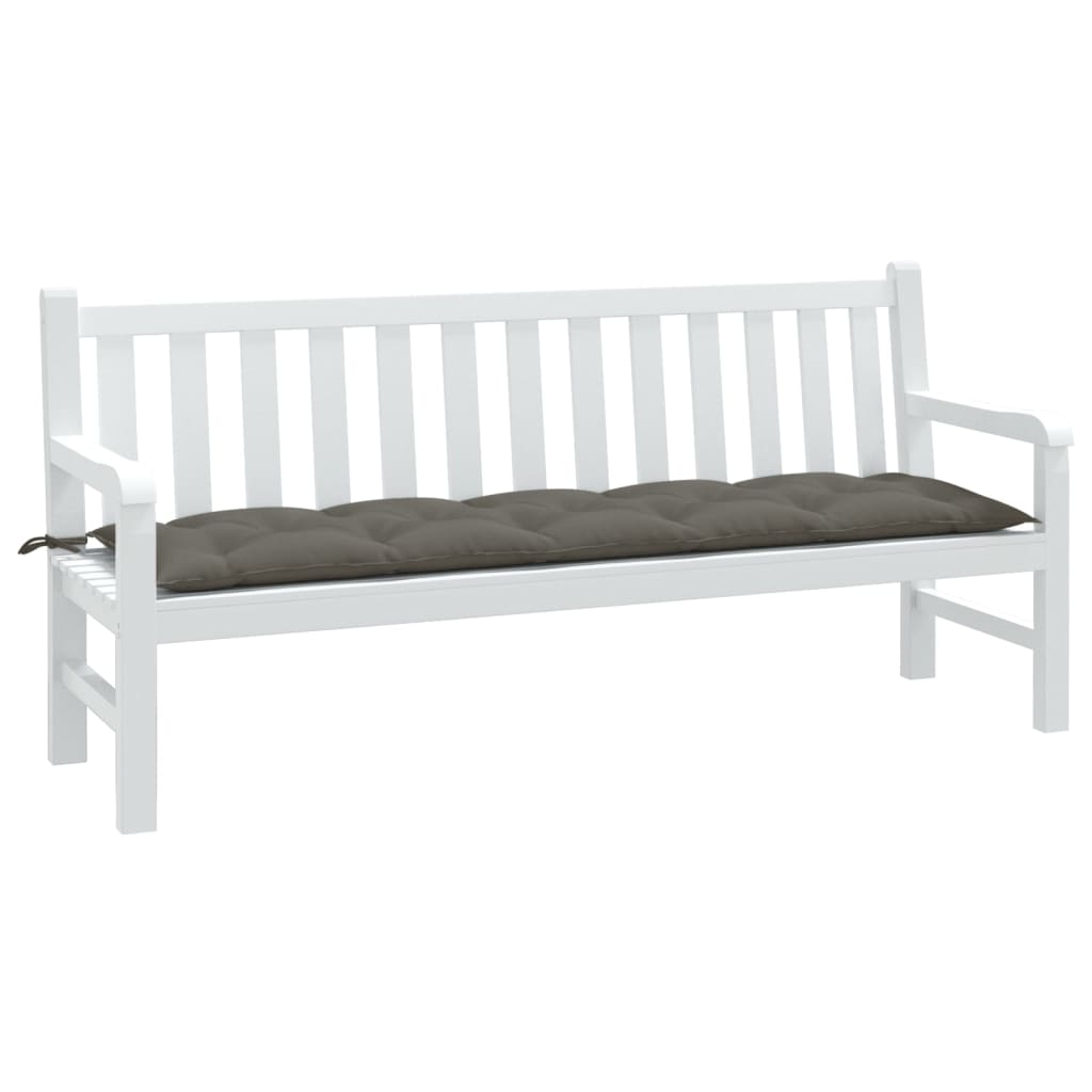 Vidaxx coussin de banc de jardin 180x50x7 cm tissu mélangé gris foncé