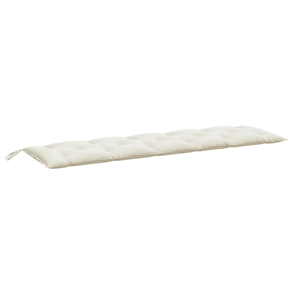 Vidaxx coussin de banc de jardin 180x50x7 cm tissu mélangé crème