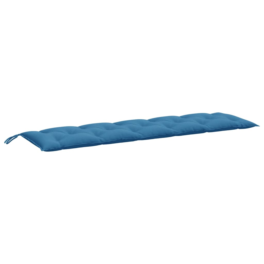VidaXL coussin de banc de jardin 180x50x7 cm tissu mélangé bleu