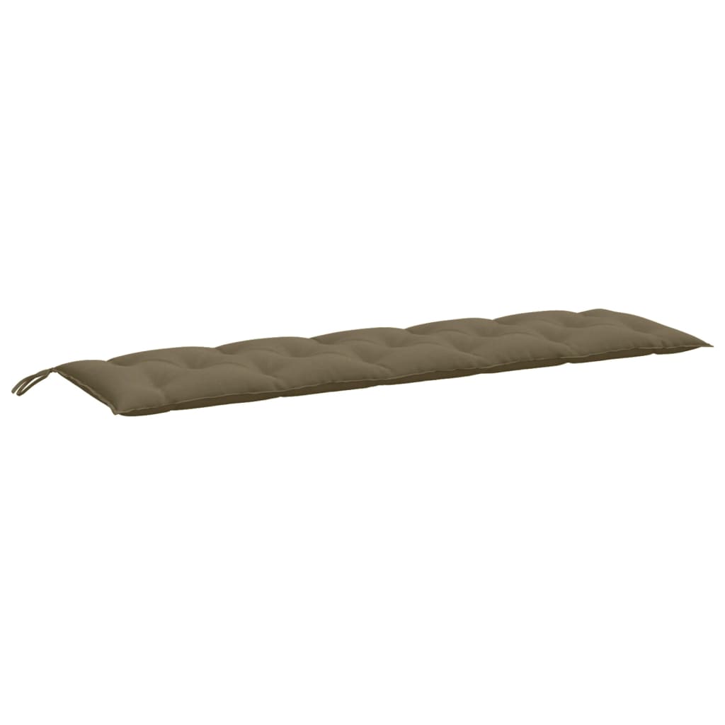 VidaXL coussin de banc de jardin 180x50x7 cm tissu taupe chiné