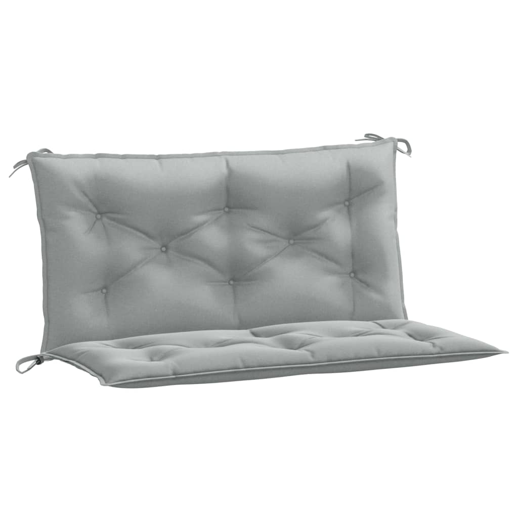 Vidaxx coussins de banc de jardin 2 pcs 100x50x7 cm tissu mélangé gris clair