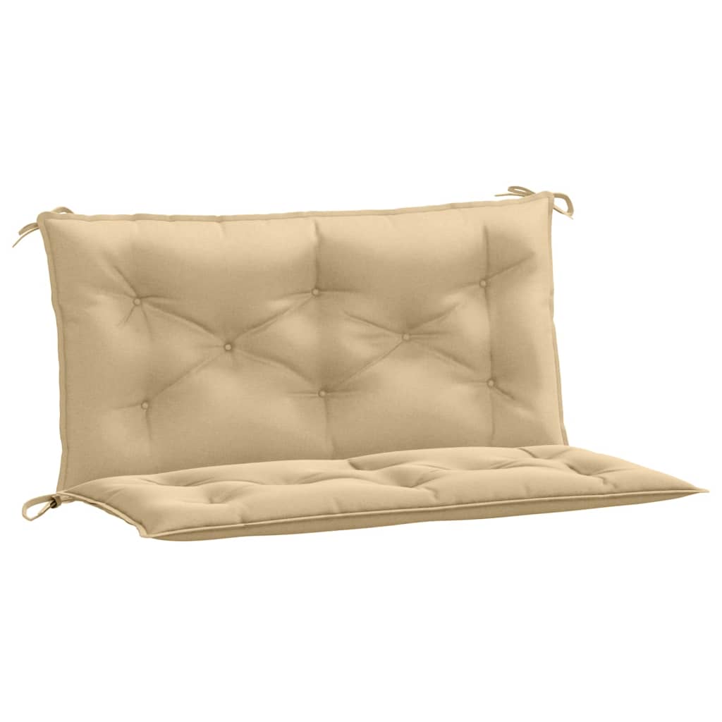 Vidaxx coussins de banc de jardin 2 pcs 100x50x7 cm tissu mélangé beige