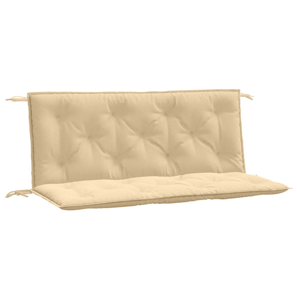 Vidaxx coussins de banc de jardin 2 pcs 120x50x7 cm tissu mélangé beige