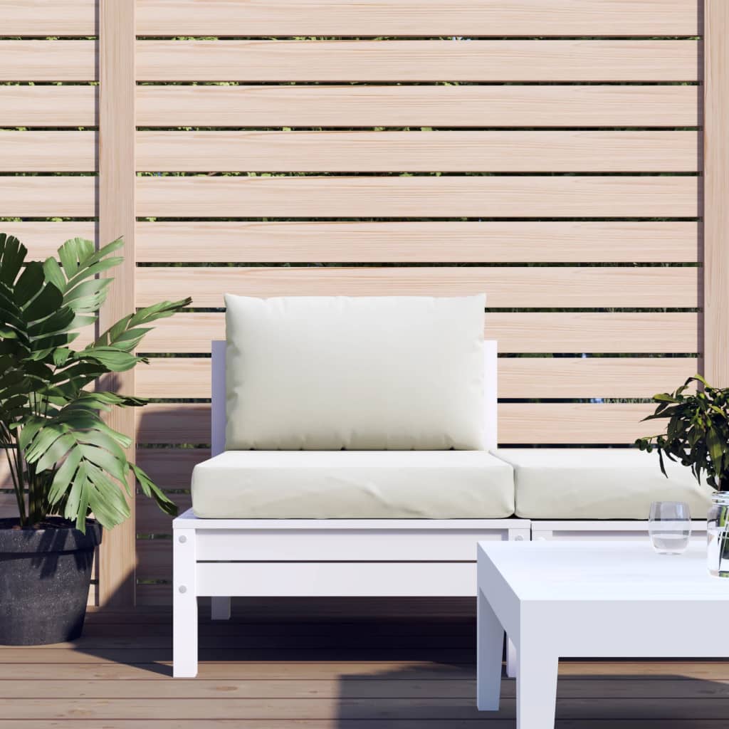 VidaXL Coussins de palette 2 pcs tissu crème mélangée