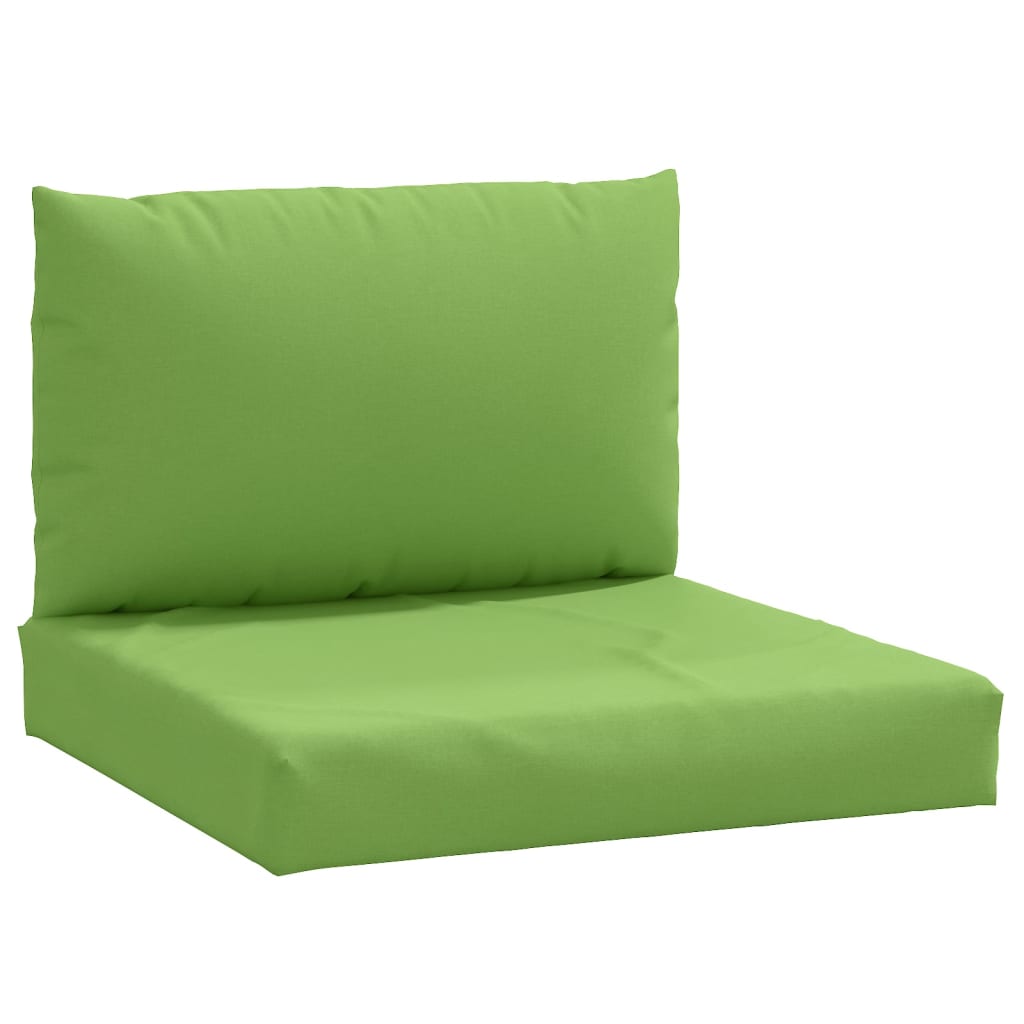 VidaXL coussins de palette 2 pcs tissu mélangé vert