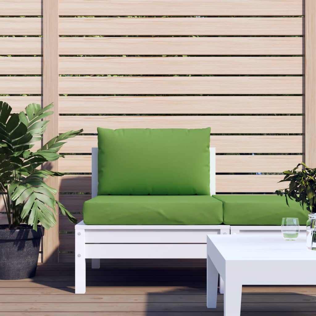 VidaXL coussins de palette 2 pcs tissu mélangé vert