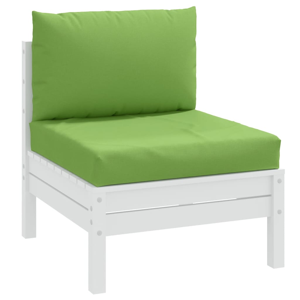 VidaXL coussins de palette 2 pcs tissu mélangé vert