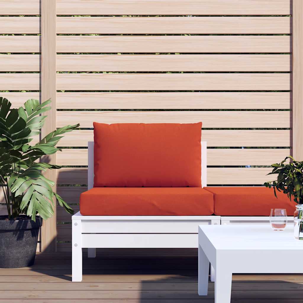 VidaXL coussins de palette 2 pcs tissu mélangé rouge