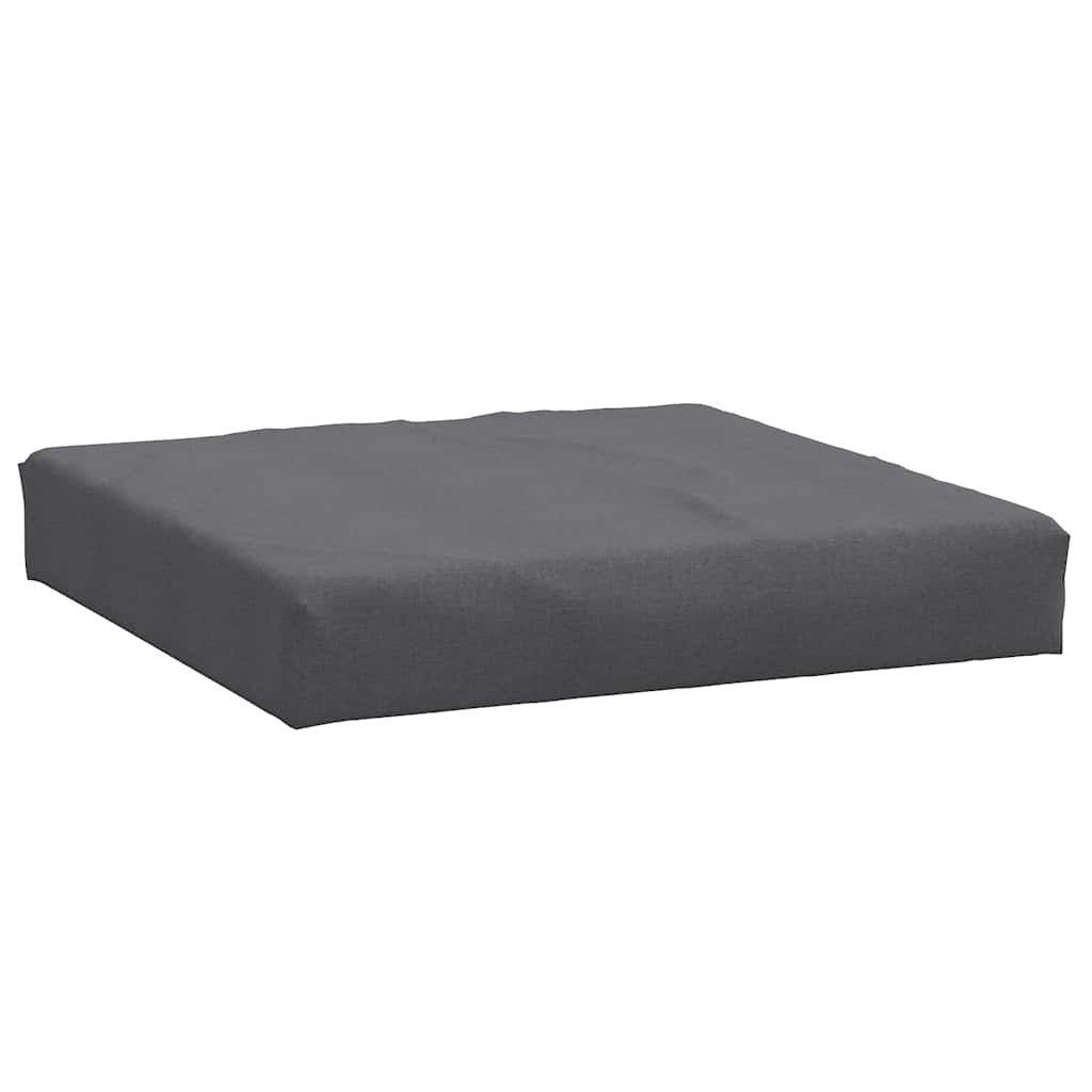 Vidaxxl coussin palette 60x60x9,5 cm tissu mélangé anthracite