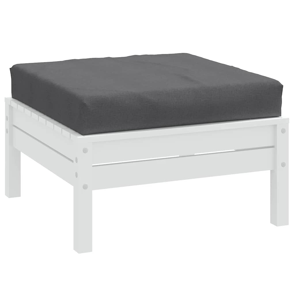 Vidaxxl coussin palette 60x60x9,5 cm tissu mélangé anthracite