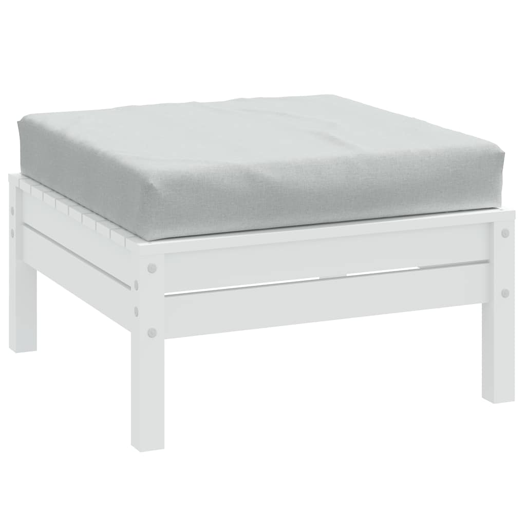 Vidaxx coussin palette 60x60x9,5 cm tissu mélangé gris clair