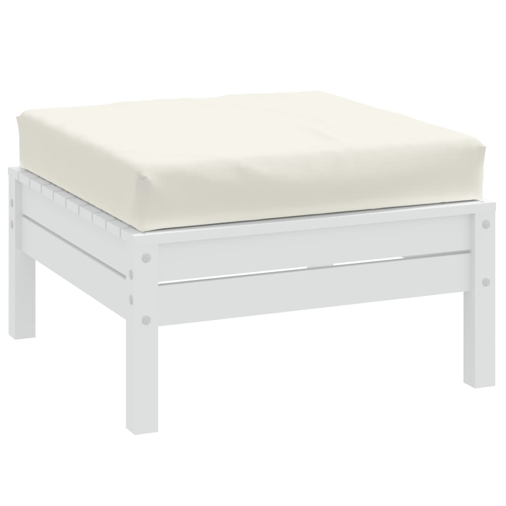 Vidaxx coussin palette 60x60x10 cm tissu mélangé crème