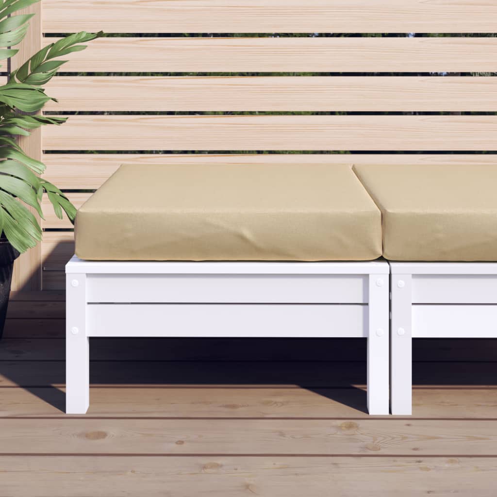 Vidaxx coussin palette 60x60x10 cm tissu mélangé beige