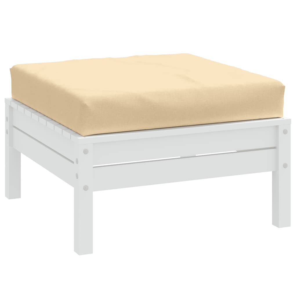 Vidaxx coussin palette 60x60x10 cm tissu mélangé beige