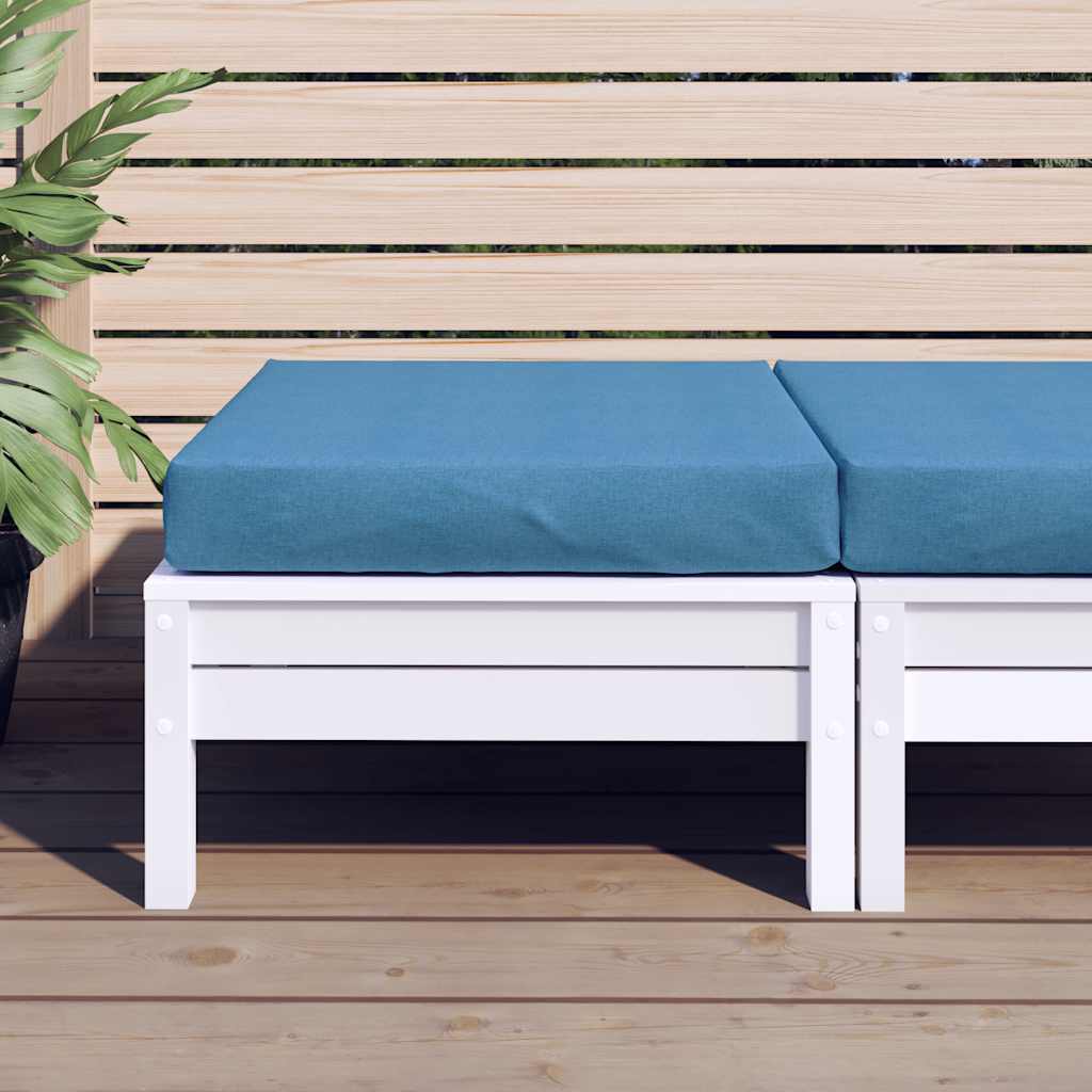 VidaXL coussin de palette 60x60x9,5 cm tissu mélangé bleu