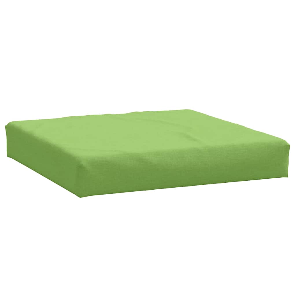 VidaXL coussin de palette 60x60x9,5 cm tissu vert mélangé