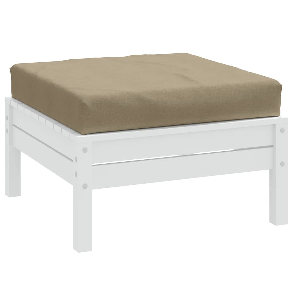VidaXL coussin palette 60x60x9,5 cm tissu taupe chiné