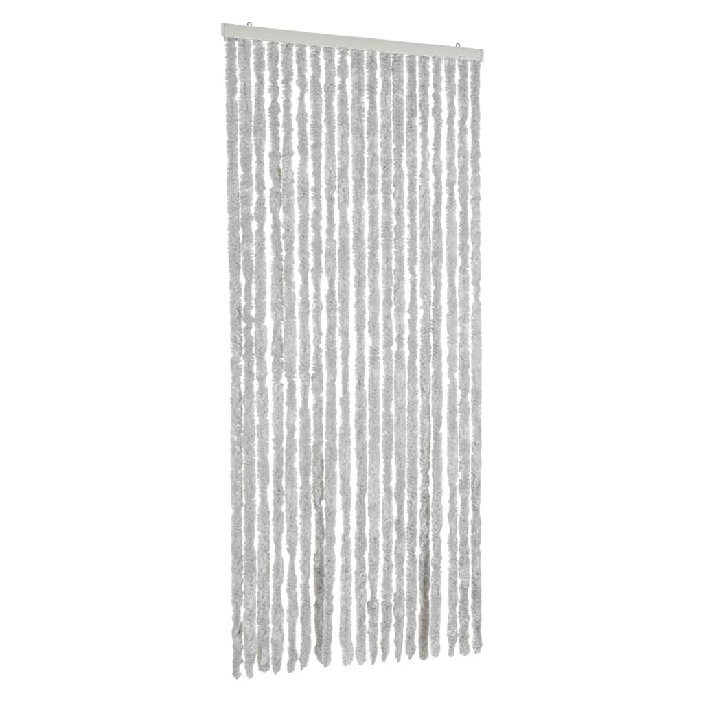 Vidaxx rideau anti-mouches 56x200 cm chenille gris