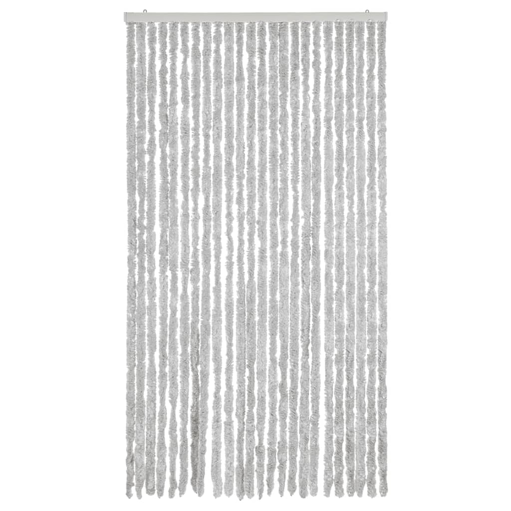 Vidaxx rideau anti-mouches 100x220 cm chenille gris
