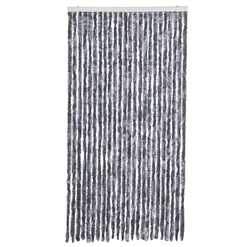 Vidaxx rideau anti-mouches 100x230 cm chenille argent