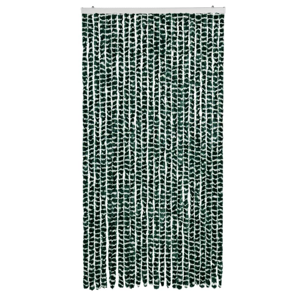 Vidaxx rideau anti-mouches 100x230 cm chenille vert et blanc