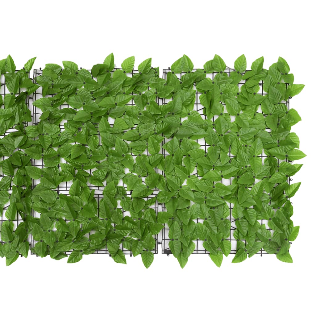 Vidaxxl paravent de balcon avec feuilles vertes 600x75 cm