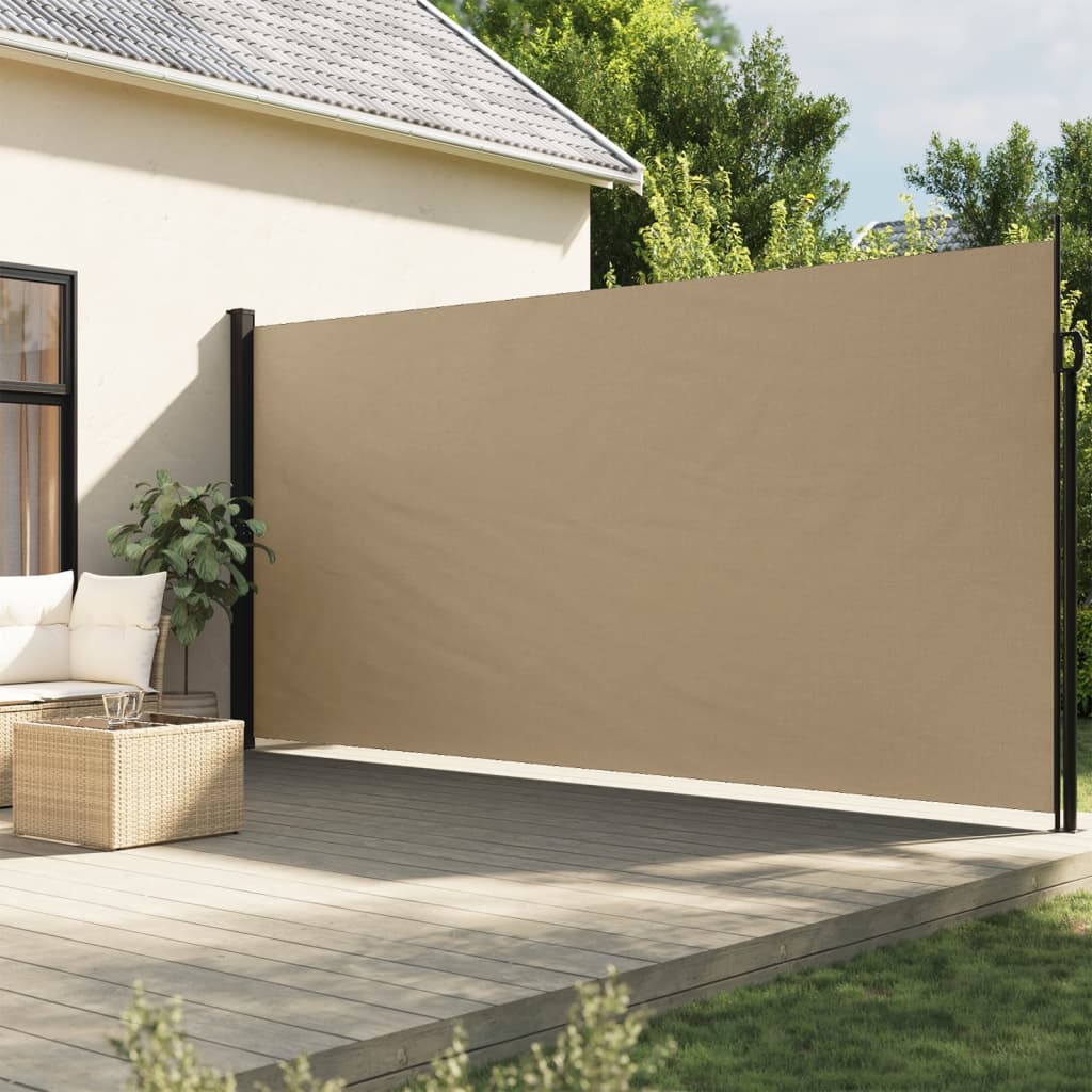 VidaXL Pare-vent extensible 220x500 cm beige