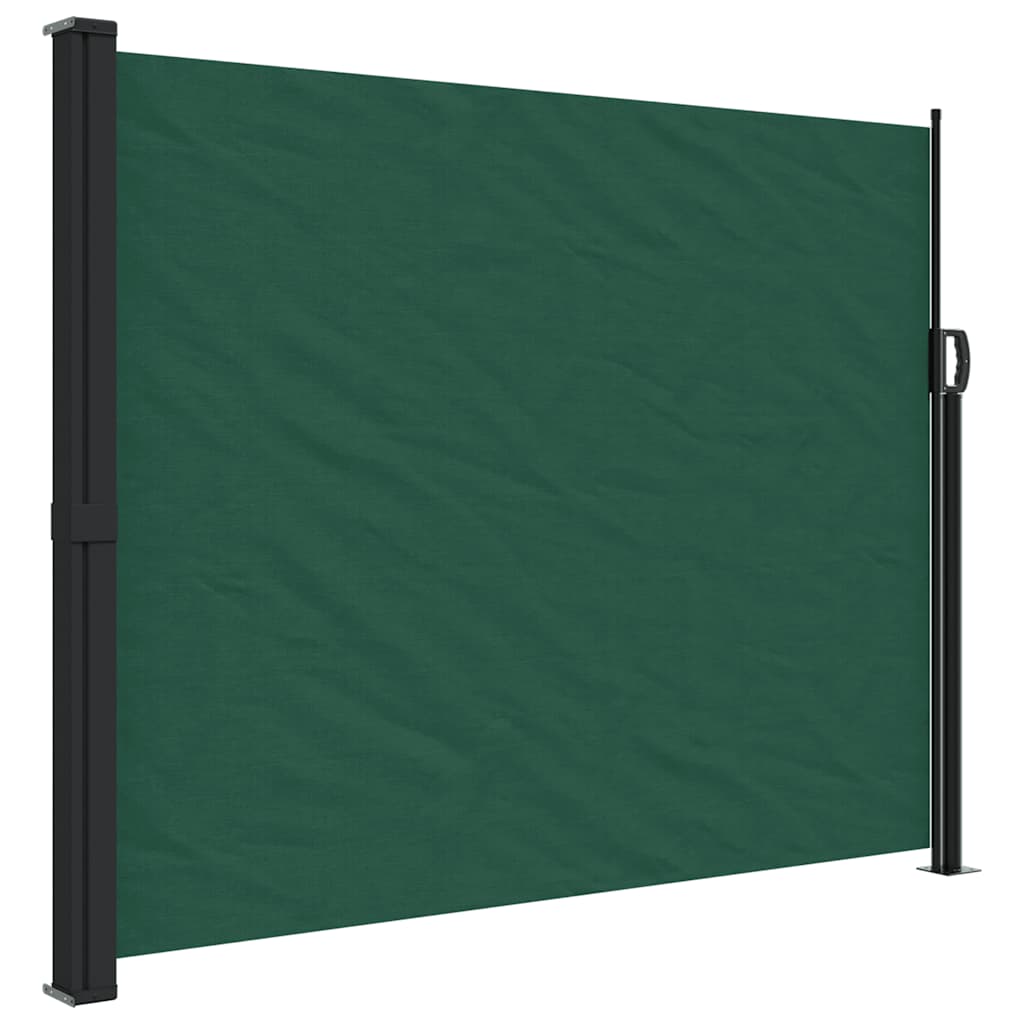 Vidaxx pare-vent extensible 160x600 cm vert foncé