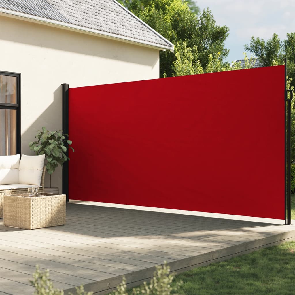 Vidaxx pare-vent extensible 200x600 cm rouge