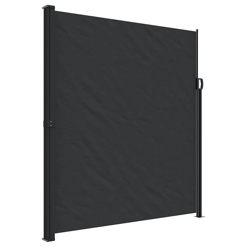 Vidaxx extendable wind screen 220x600 cm black