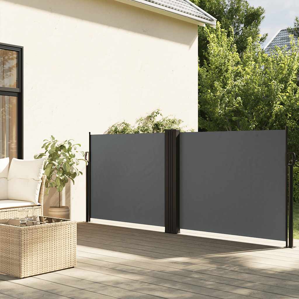 Vidaxx pare-vent extensible 100x600 cm anthracite