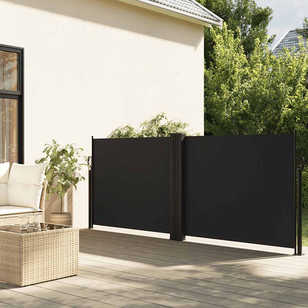 Vidaxx pare-vent extensible 120x600 cm noir